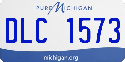 MI license plate DLC1573