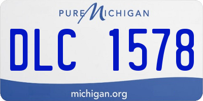 MI license plate DLC1578