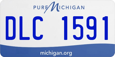 MI license plate DLC1591