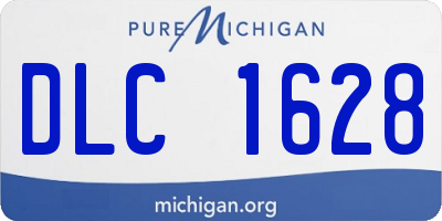 MI license plate DLC1628