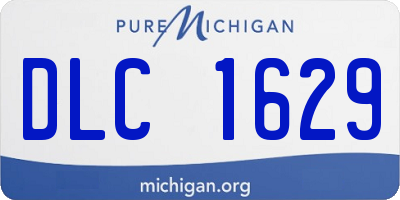 MI license plate DLC1629