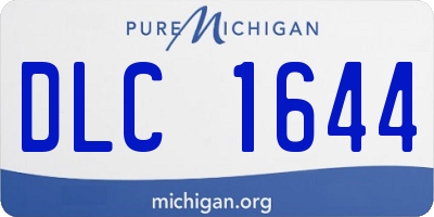 MI license plate DLC1644