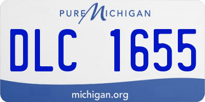 MI license plate DLC1655