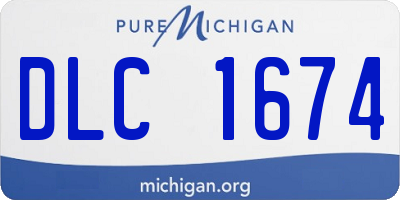 MI license plate DLC1674