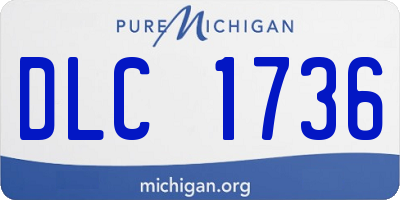 MI license plate DLC1736