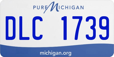 MI license plate DLC1739