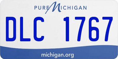 MI license plate DLC1767