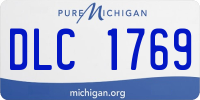 MI license plate DLC1769