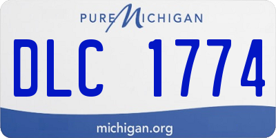 MI license plate DLC1774