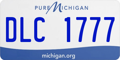 MI license plate DLC1777