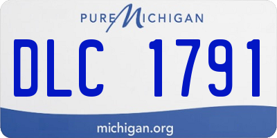 MI license plate DLC1791