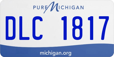 MI license plate DLC1817