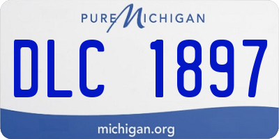 MI license plate DLC1897
