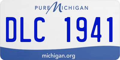 MI license plate DLC1941