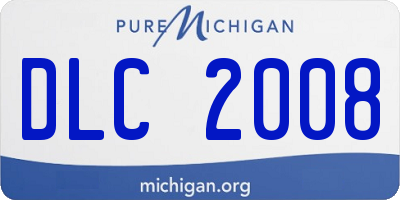 MI license plate DLC2008