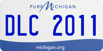 MI license plate DLC2011