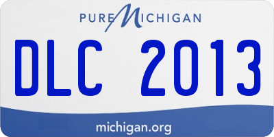 MI license plate DLC2013