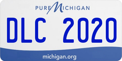 MI license plate DLC2020