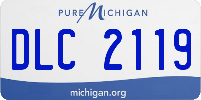 MI license plate DLC2119