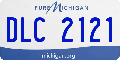 MI license plate DLC2121