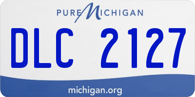 MI license plate DLC2127