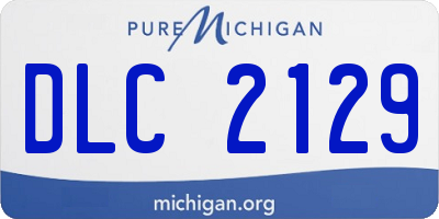 MI license plate DLC2129