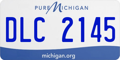 MI license plate DLC2145