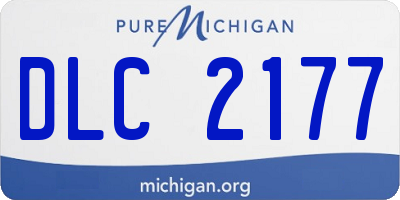 MI license plate DLC2177