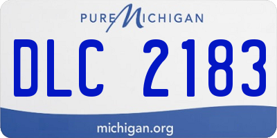 MI license plate DLC2183