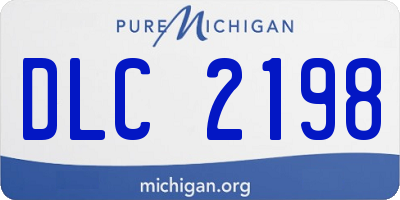 MI license plate DLC2198