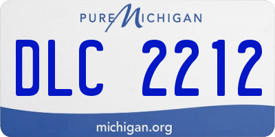 MI license plate DLC2212