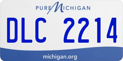 MI license plate DLC2214