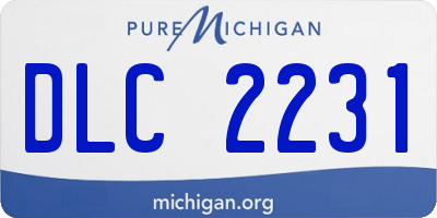 MI license plate DLC2231