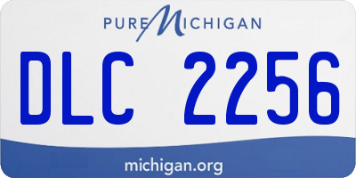MI license plate DLC2256
