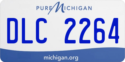MI license plate DLC2264