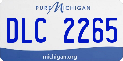 MI license plate DLC2265