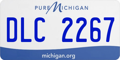 MI license plate DLC2267