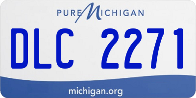 MI license plate DLC2271