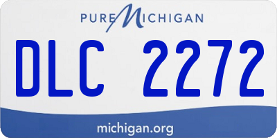 MI license plate DLC2272
