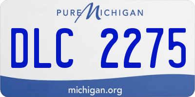 MI license plate DLC2275