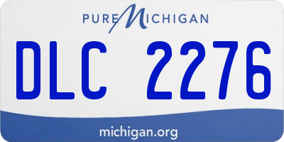 MI license plate DLC2276