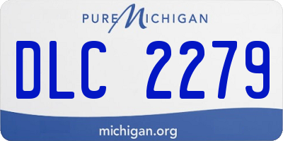 MI license plate DLC2279