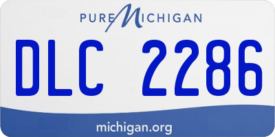 MI license plate DLC2286