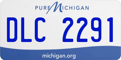 MI license plate DLC2291