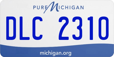 MI license plate DLC2310