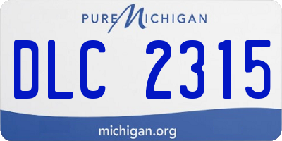 MI license plate DLC2315