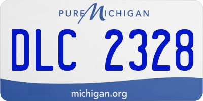 MI license plate DLC2328