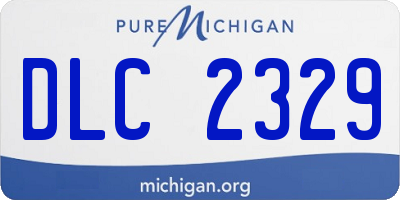 MI license plate DLC2329