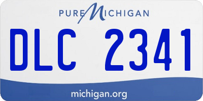 MI license plate DLC2341