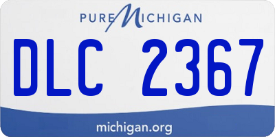 MI license plate DLC2367